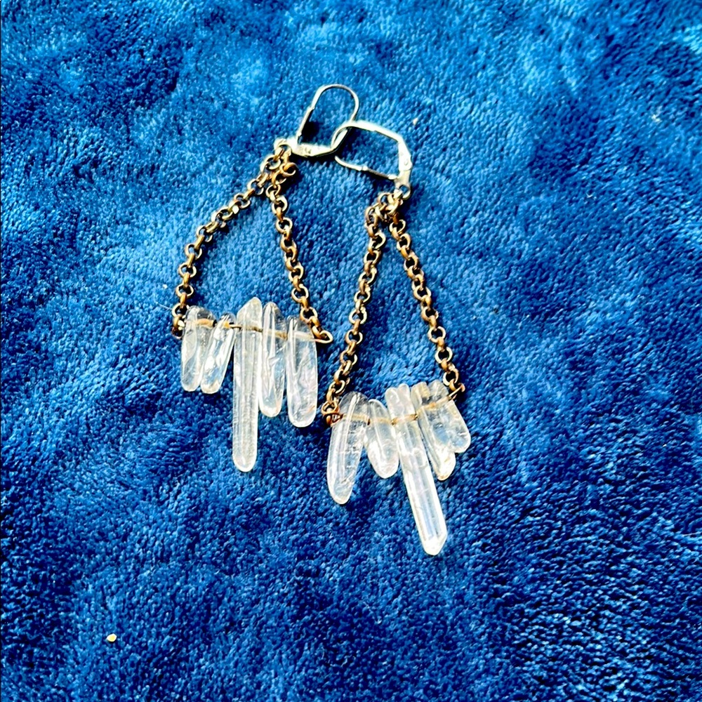 Quartz crystal Earrings